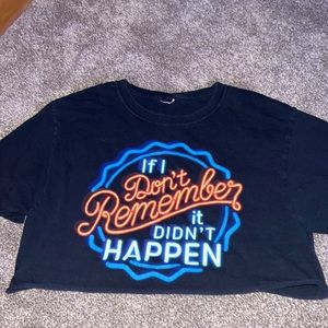 Women's graphic crop top